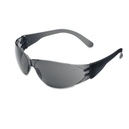 MCR SAFETY Safety Glasses, Gray Scratch-Resistant CL112